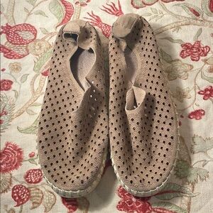 Ilse Jacobsen Tan Flats with Perforated Design